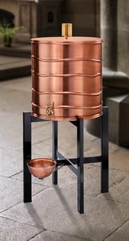Weihwasserbehälter "Wasser", Kupfer, ca. 47 Liter 