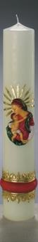 Marian candle "shining Madonna"
size 620/100 mm 