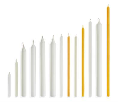 Votive Candle 250/19 mm without perforation for thorn 