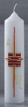 Baptism Candle, with wax overlay
size 265/60 mm 