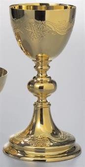 Chalice, gold-plated motive: "ears and grapes" 