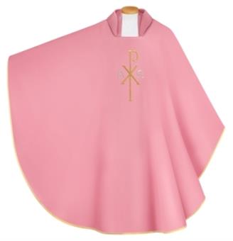chasuble "PX, A, O", rose 